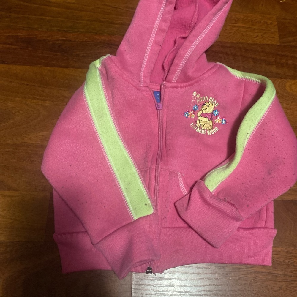 Disney Winnie the Pooh Pink and yellow  Kids Hoodie